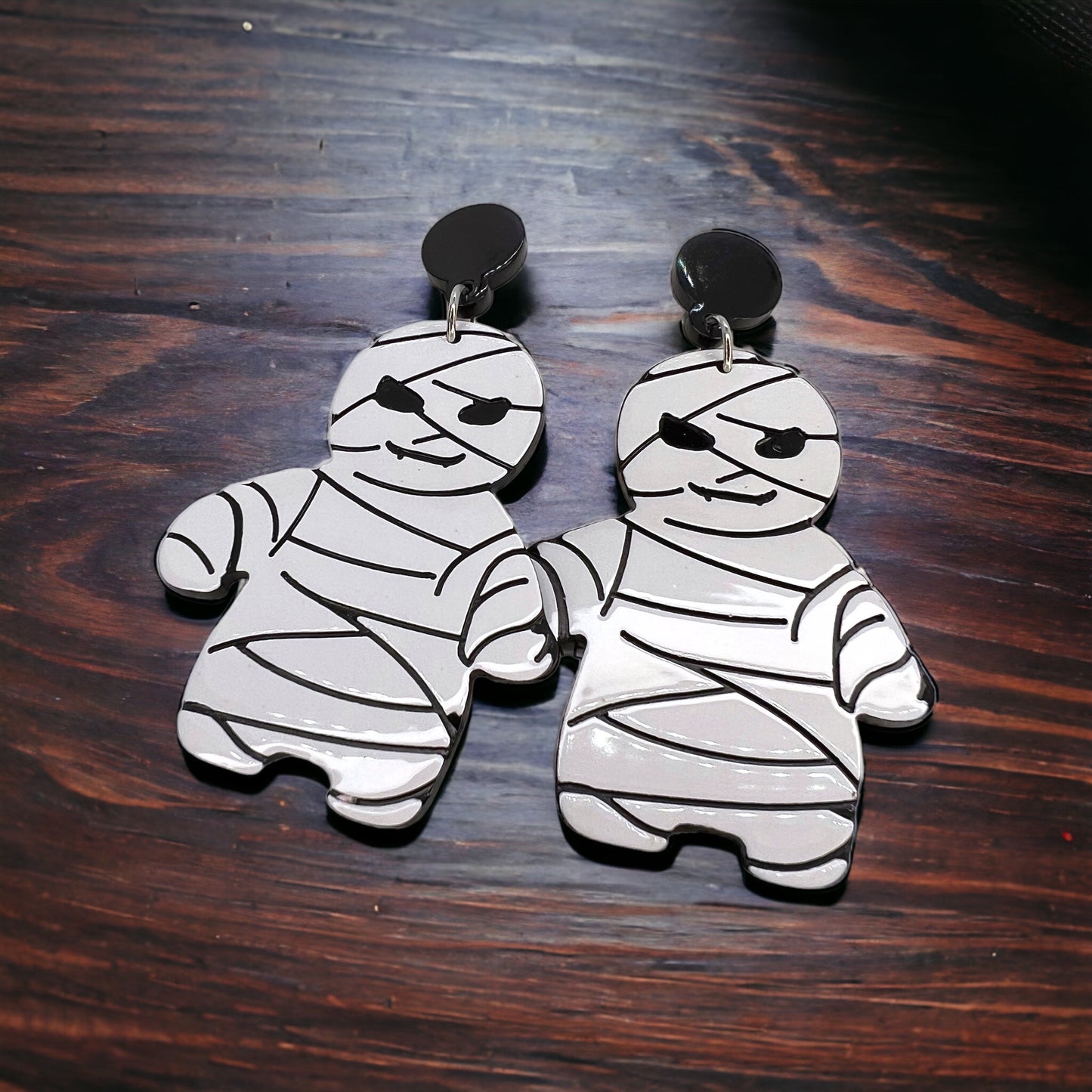 Mummy Earrings - Unwrap the Halloween Fun! - Rhythms of Grace Creative