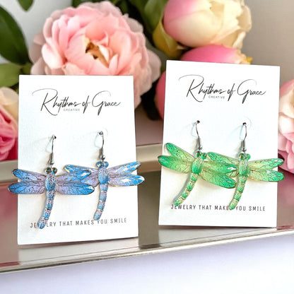 Catch the Whimsy! Dragonfly Dangle Earrings