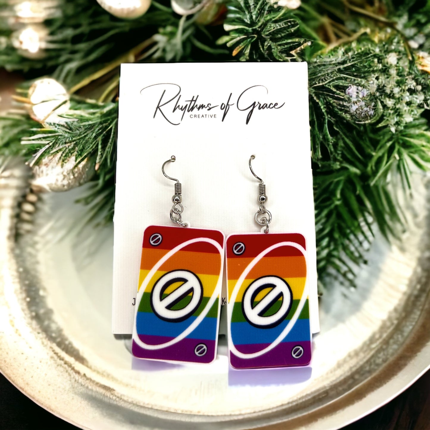 UNO-Forgettable Fun: Colorful Card Earrings That Deal Style! - Rhythms of Grace Creative