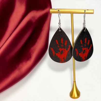 Crime Scene Chic: Spooky True Crime Dangle Earrings!