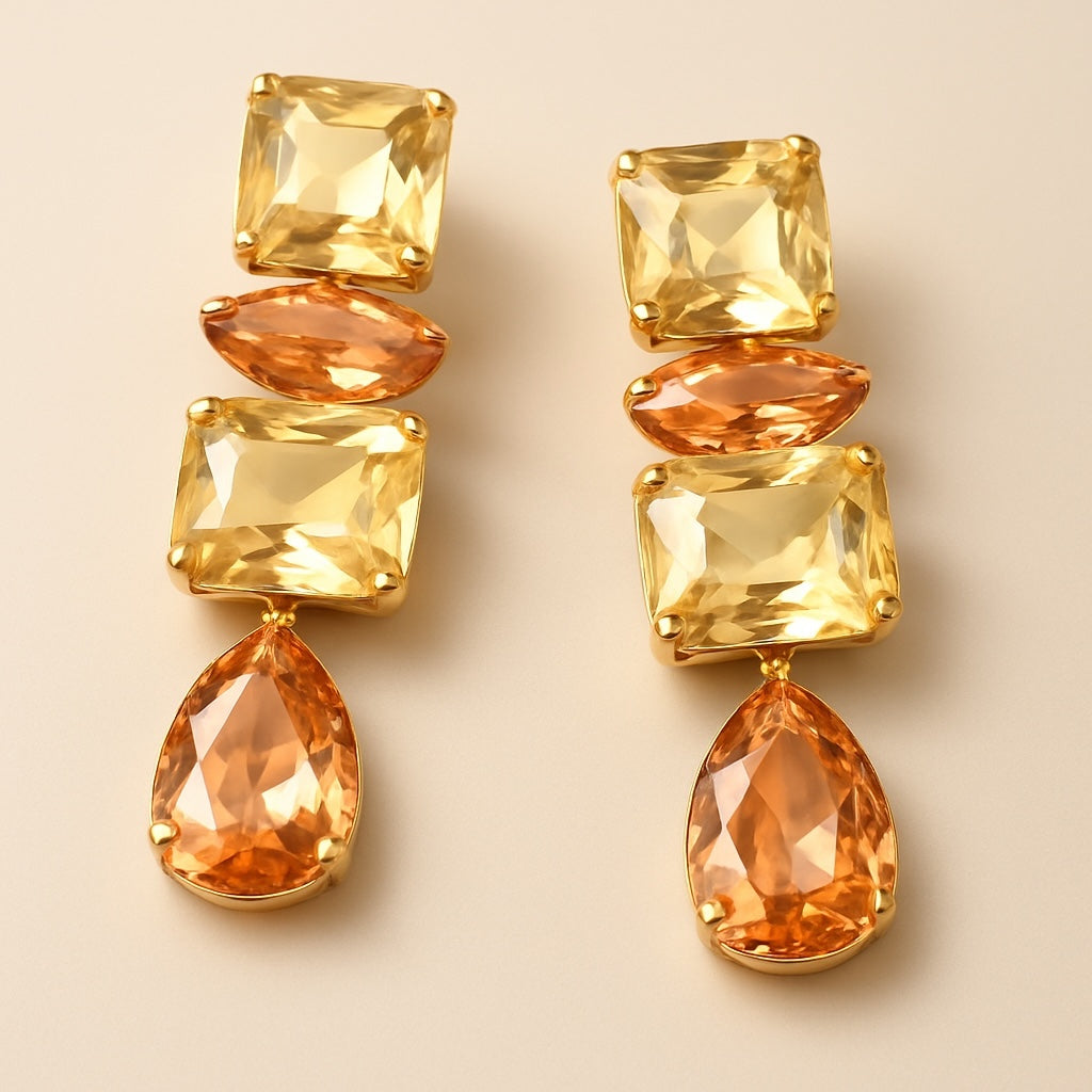 Sparkle in Style: Pastel Rhinestone Drop Earrings - Rhythms of Grace Creative