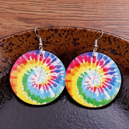 Radiant Rainbow Tie Dye Earrings – Celebrate with Color!