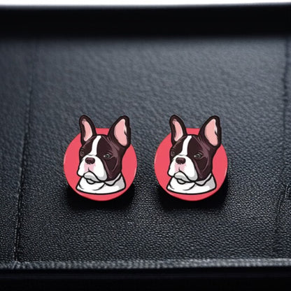 Bulldog Bliss Stud Earrings - Embrace Your Paw-some Style!