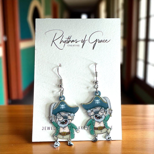 Ahoy, Style! Adorable Pirate Dangle Earrings for Landlubbers & Buccaneers!