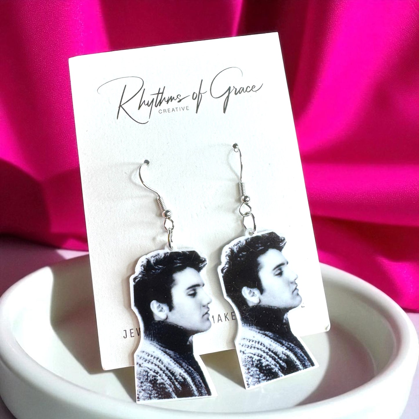 Rock Your Style: Elvis Presley Dangle Earrings - 12 Iconic Designs! 🎸