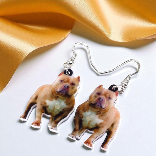 Paw-sitively Adorable Pit Bull Earrings for Dog Moms!