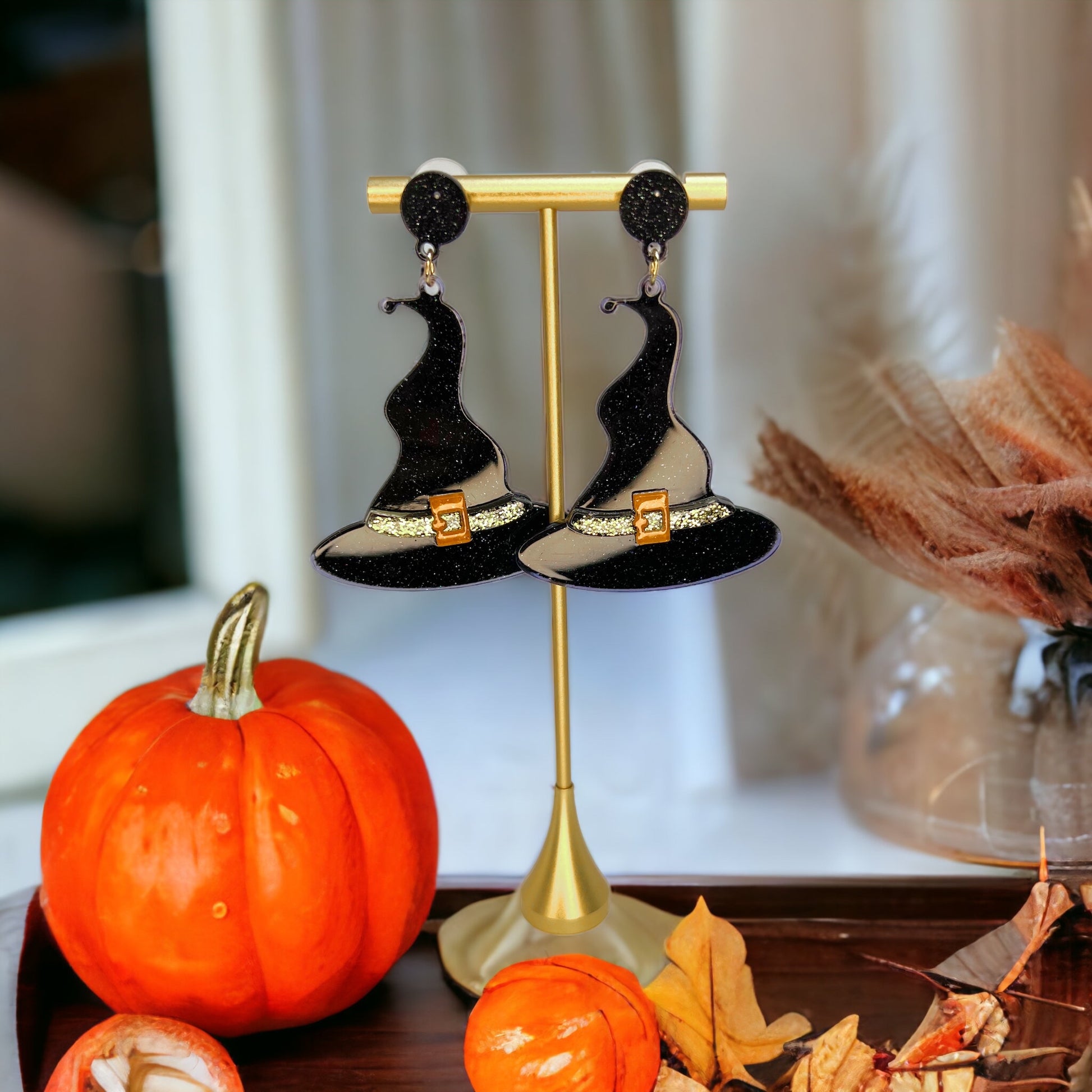 Bewitching Witch Hat Earrings – Add a Spellbinding Touch to Your Look! - Rhythms of Grace Creative
