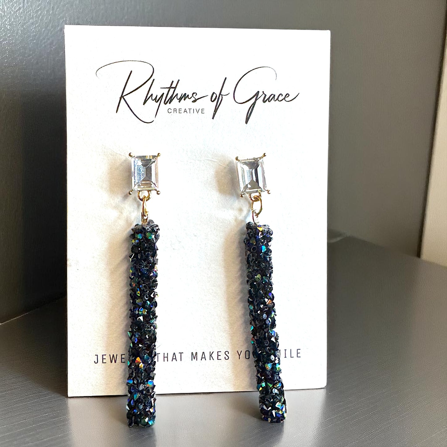 Sparkle & Dazzle Rhinestone Dangle Earrings ✨