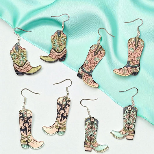 Boot Scootin' Bling: Cowgirl Boots Earrings for Your Inner Rockstar!