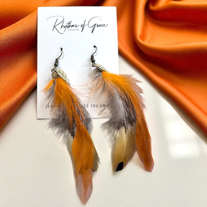 Feather Dangle Earrings – Boho Chic in Every Color! 🪶