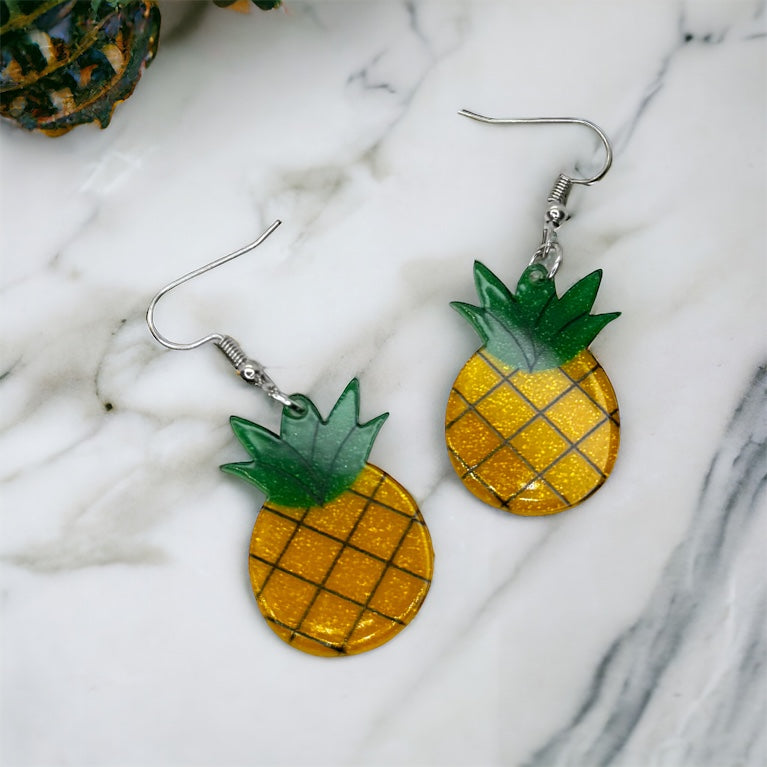 Add a Tropical Twist with Pineapple Dangle Earrings! 