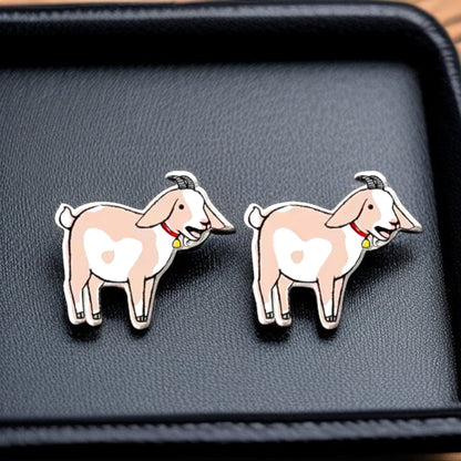 Goats Galore: Adorable Goat Stud Earrings! 🐐
