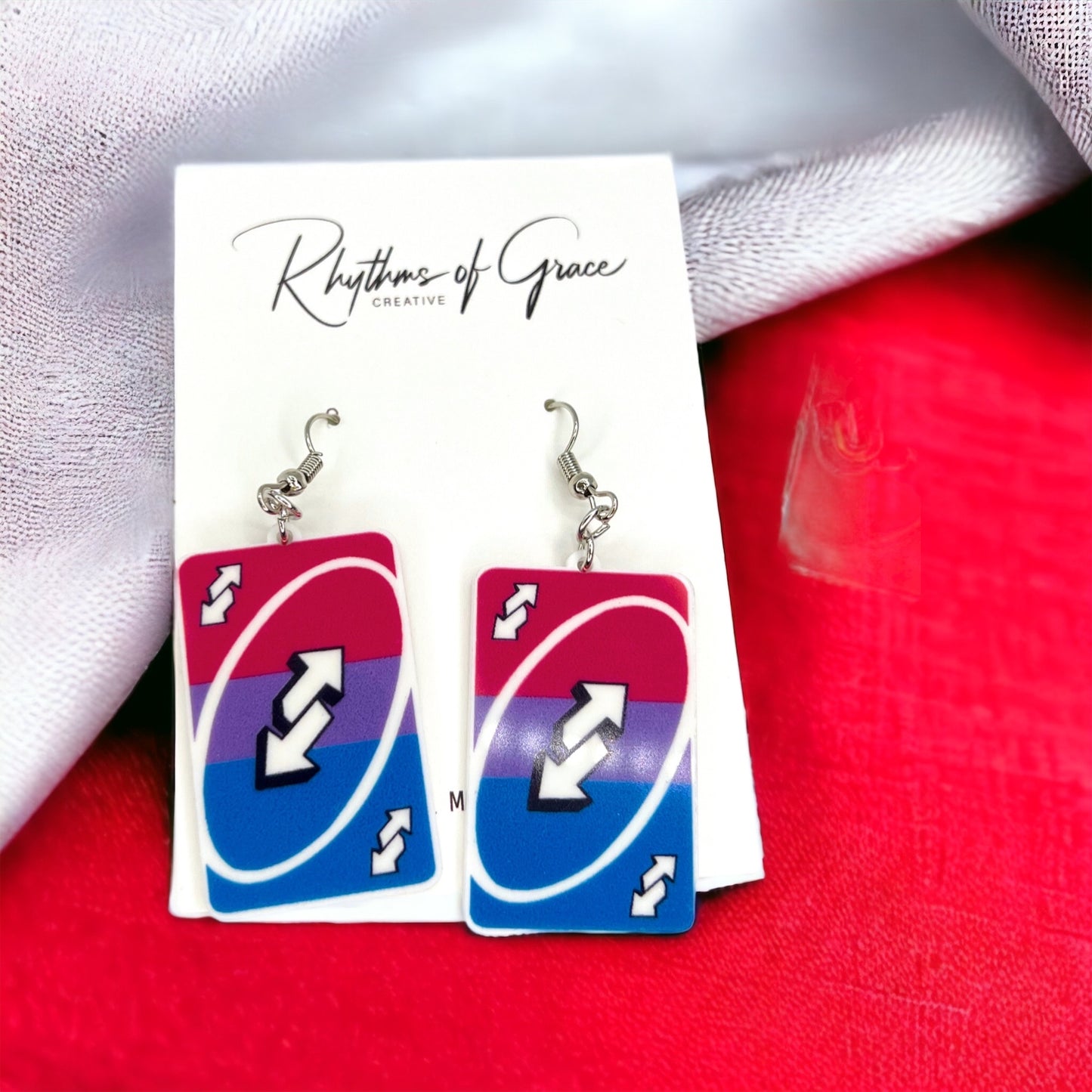 UNO-Forgettable Fun: Colorful Card Earrings That Deal Style! - Rhythms of Grace Creative