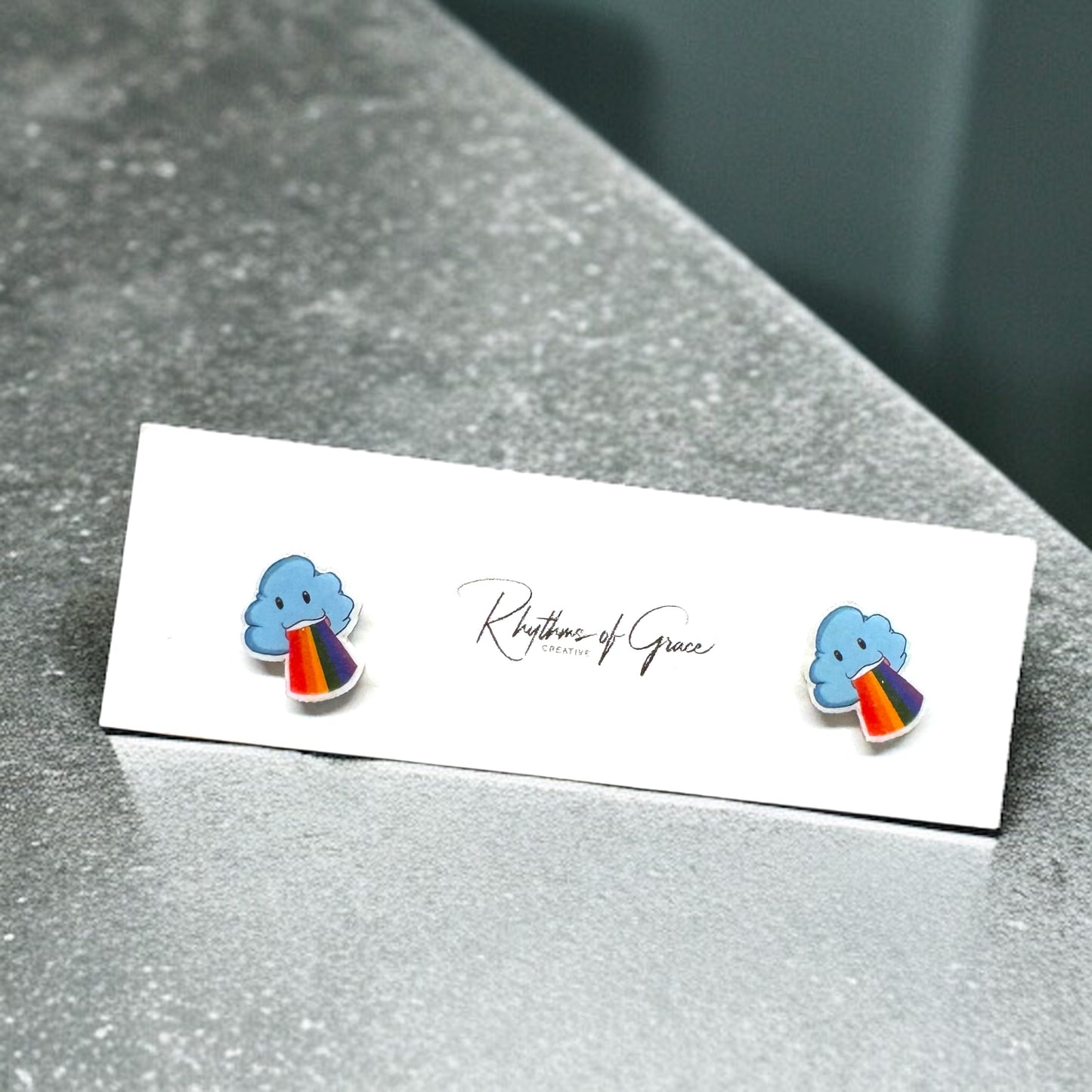 Cloud with Rainbow Earrings - Add a Burst of Joy to Your Day! 🌈