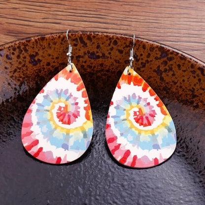 Radiant Rainbow Tie Dye Earrings – Celebrate with Color!