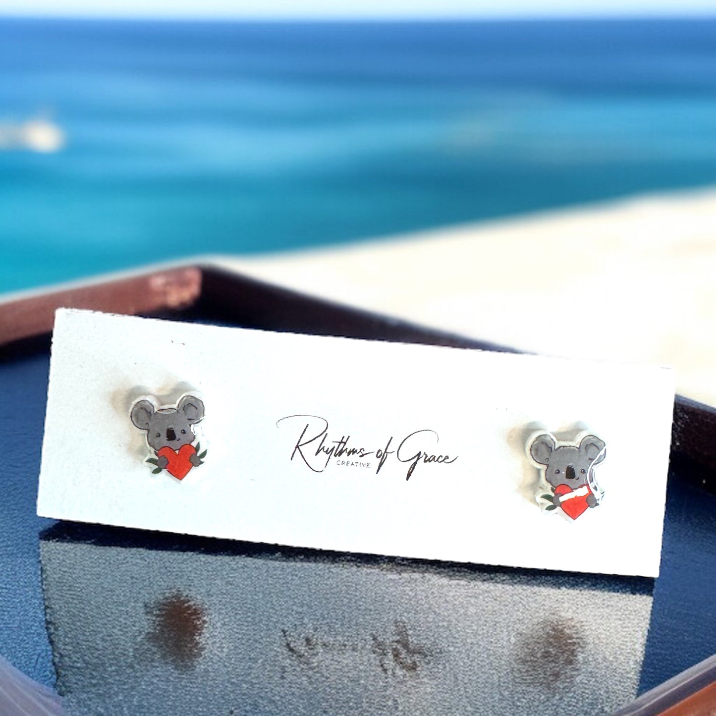 Koala-ty Cuties: Adorable Cartoon Koala Stud Earrings!
