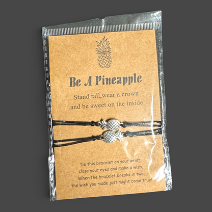 Pineapple Wish Bracelet (Set of 2) - Friendship Magic Awaits! 🍍