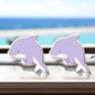 Make a Splash with Purple Dolphin Stud Earrings!