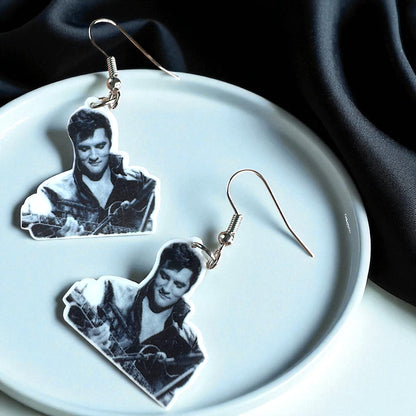 Rock Your Style: Elvis Presley Dangle Earrings - 12 Iconic Designs! 🎸