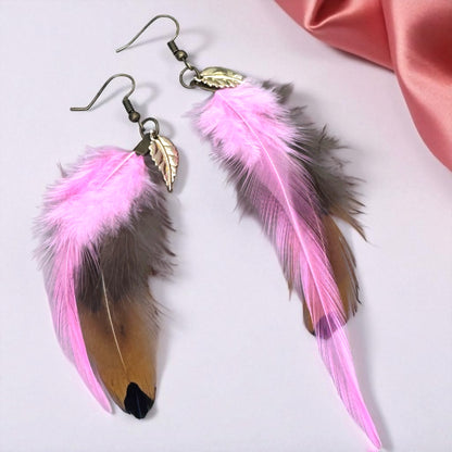 Feather Dangle Earrings – Boho Chic in Every Color! 🪶