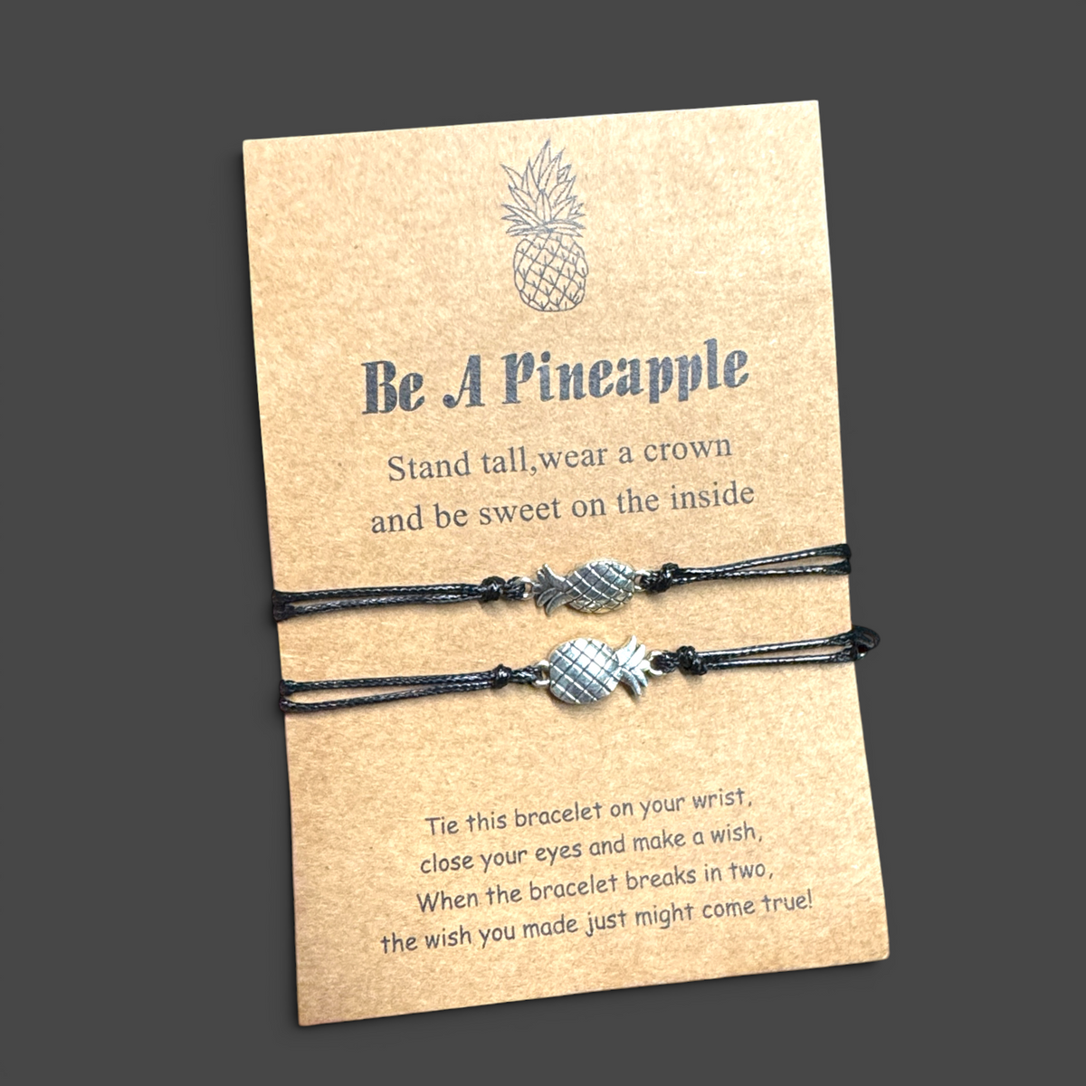 Pineapple Wish Bracelet (Set of 2) - Friendship Magic Awaits! 🍍
