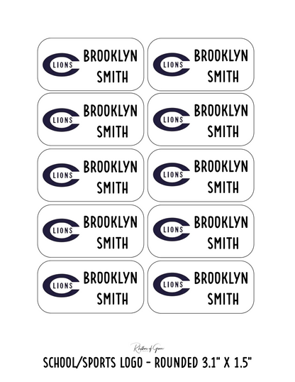 Back to School Personalized Character Labels – Waterproof & Customizable!