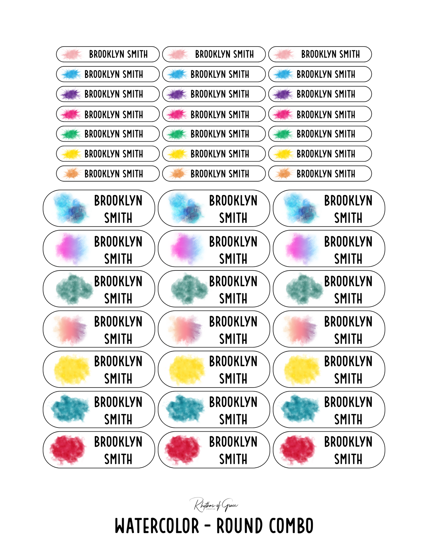 Back to School Personalized Character Labels – Waterproof & Customizable!