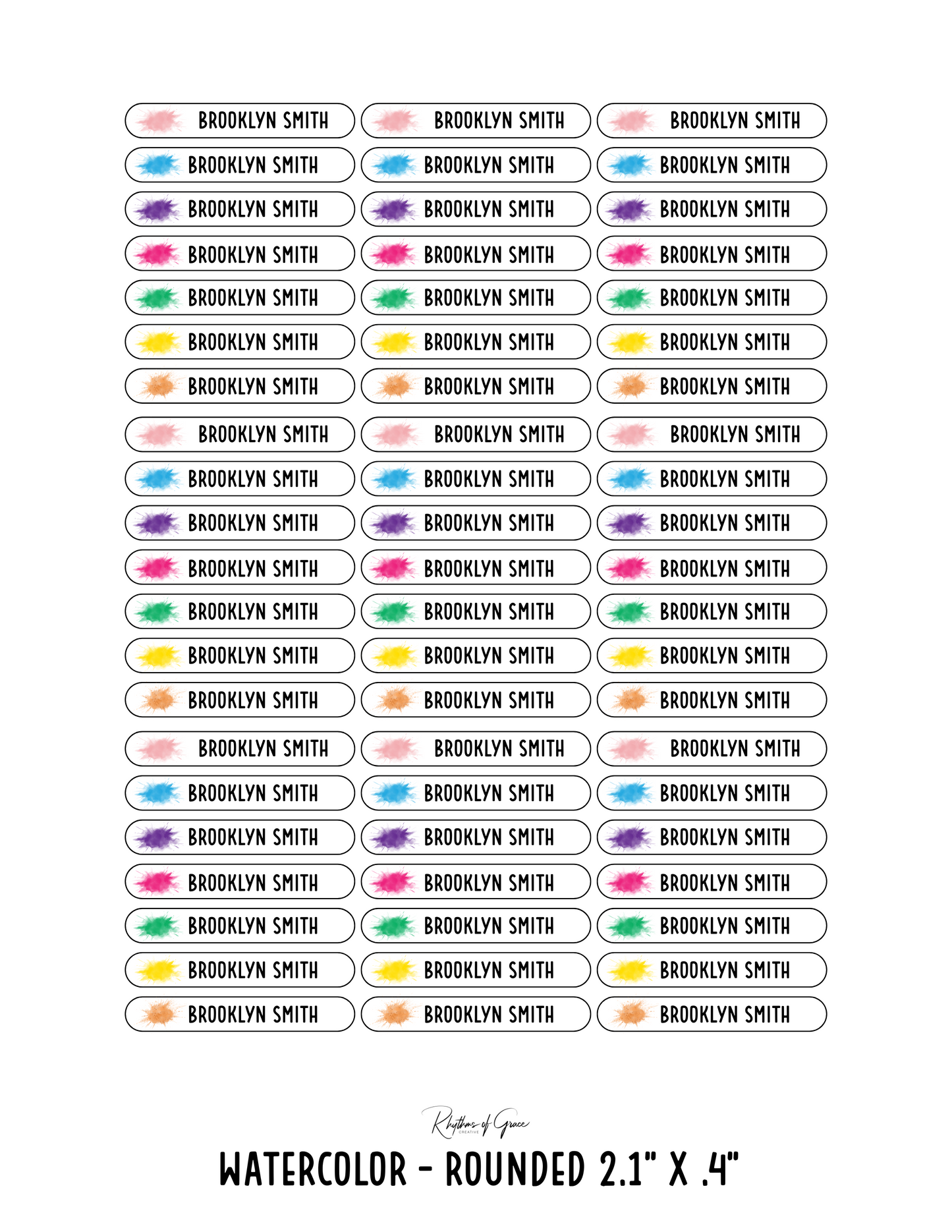 Back to School Personalized Character Labels – Waterproof & Customizable!