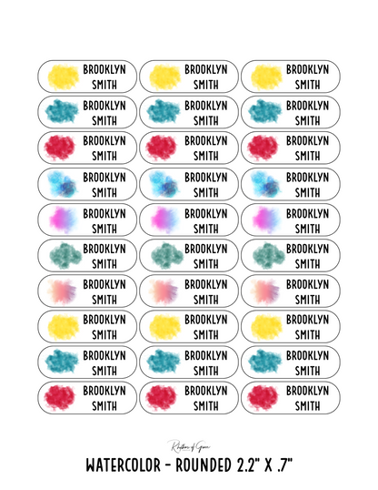 Back to School Personalized Character Labels – Waterproof & Customizable!