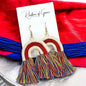 Stars, Stripes, & Fringe: Patriotic Rainbow Earrings for a Dazzling Fourth of July!
