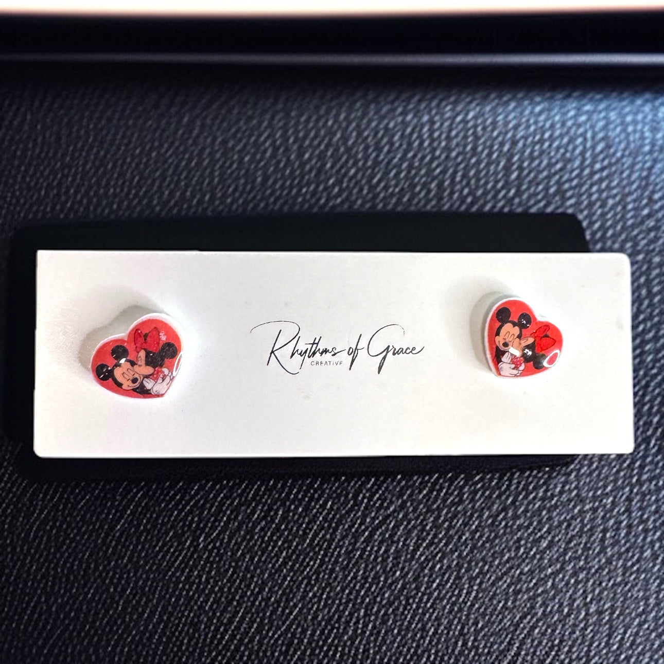 Love in the Air: Whimsical Mickey & Minnie Valentine’s Day Earrings!