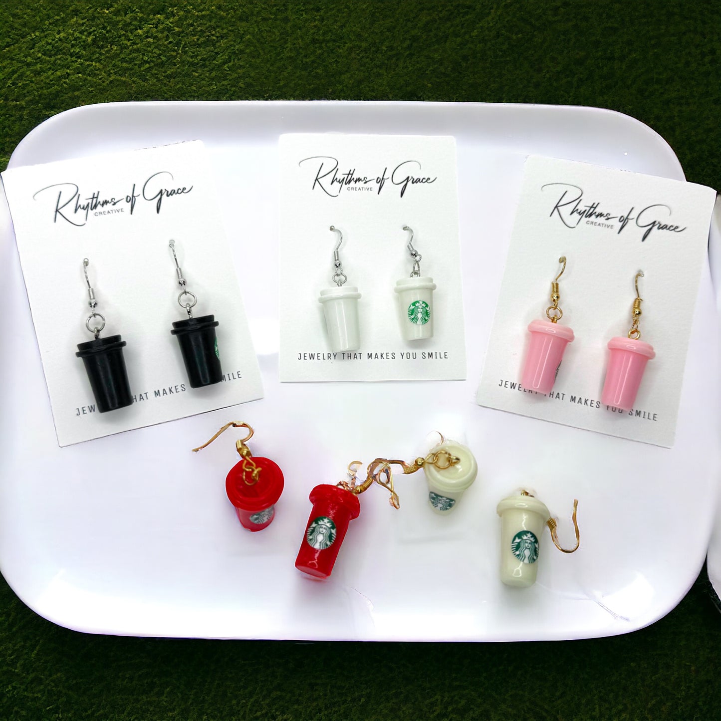 Espresso Yourself: Whimsical Coffee Cup Earrings for Caffeine Lovers!