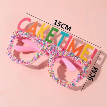 Caketime Sunglasses - Happy Birthday, Birthday Accessories, Cake Accessories, Birthday Queen - Rhythms of Grace Creative