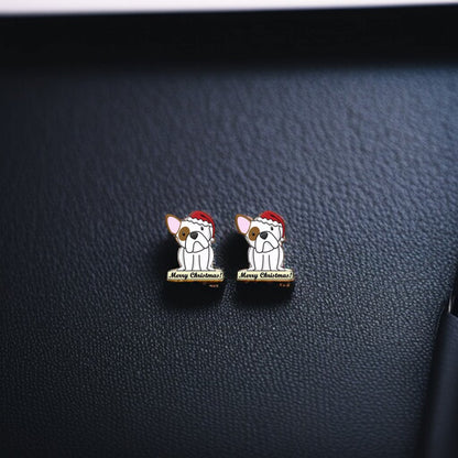 Woof-tastic Holiday Dog Stud Earrings: Perfect Gift for Pup Lovers!
