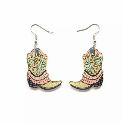 Boot Scootin' Bling: Cowgirl Boots Earrings for Your Inner Rockstar!