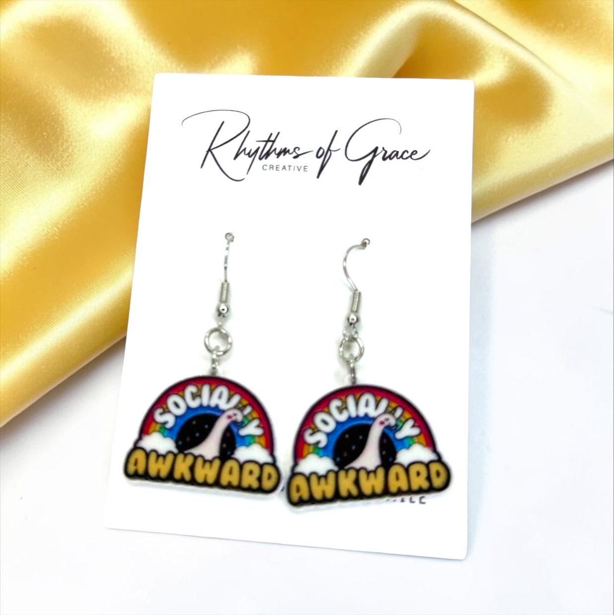 Socially Awkward Earrings - Embrace the Charm of Quirkiness!