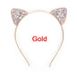 Rhinestone Cat Eats Headband - Rhinestone Headband, Rhinestone Headpiece, Cat Headpiece, Bachelorette Party, Bridal Shower - Rhythms of Grace Creative