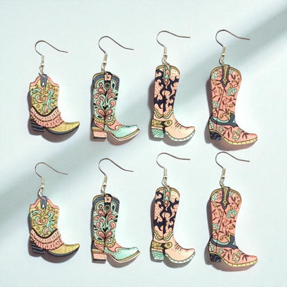 Boot Scootin' Bling: Cowgirl Boots Earrings for Your Inner Rockstar!