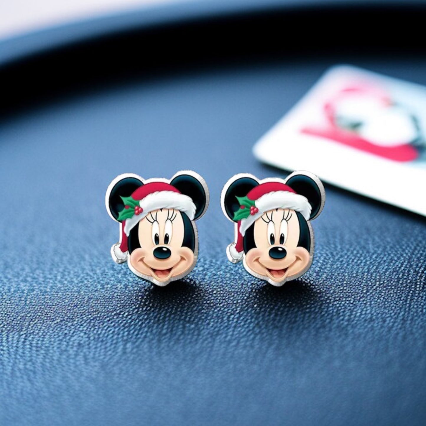 Festive Fun: Christmas Cartoon Ears Stud Earrings - Perfect for Holiday Cheer!