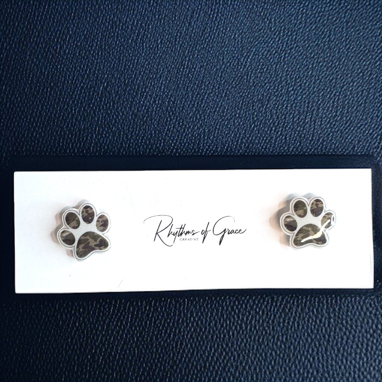 Vibrant Paw Print Studs – A Purr-fect Gift!