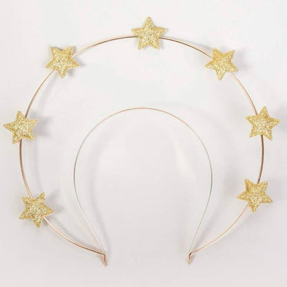 Celestial Headband - Gold Star Headband, Celestial Headpiece, Goddess Headpiece, Birthday Party, Star Goddess - Rhythms of Grace Creative