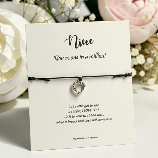 Wish Upon a Charm: Magical "Niece" Bracelet! 🌟
