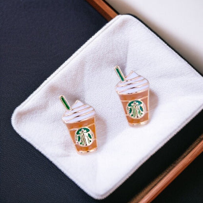 Sip in Style with Our Coffee Cup Stud Earrings! ☕