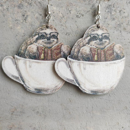 Back to School Animal Teacher Earrings – Cat, Dog, Sloth & Grad Designs | Fun Teacher Accessories - Rhythms of Grace Creative