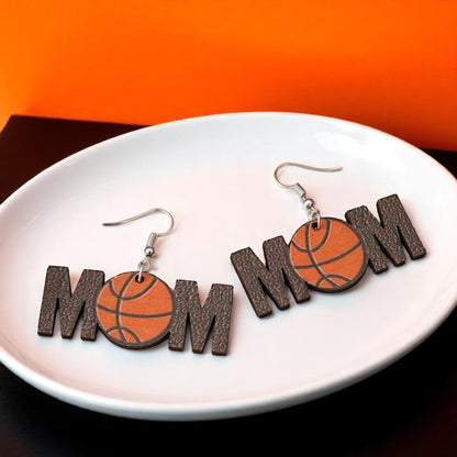 Score Style Points: Fun Sports Mom Dangle Earrings!