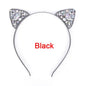 Rhinestone Cat Eats Headband - Rhinestone Headband, Rhinestone Headpiece, Cat Headpiece, Bachelorette Party, Bridal Shower - Rhythms of Grace Creative