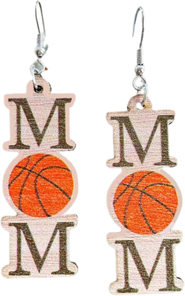 Score Style Points: Fun Sports Mom Dangle Earrings!