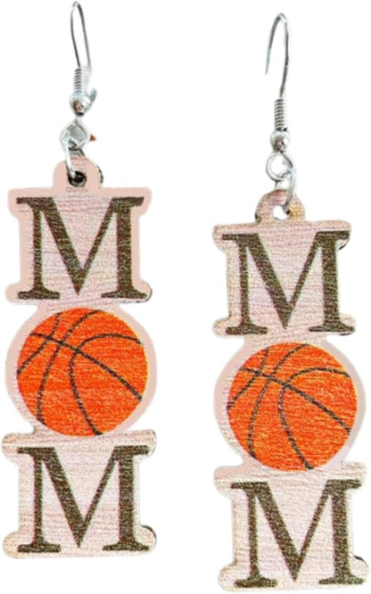 Score Style Points: Fun Sports Mom Dangle Earrings!
