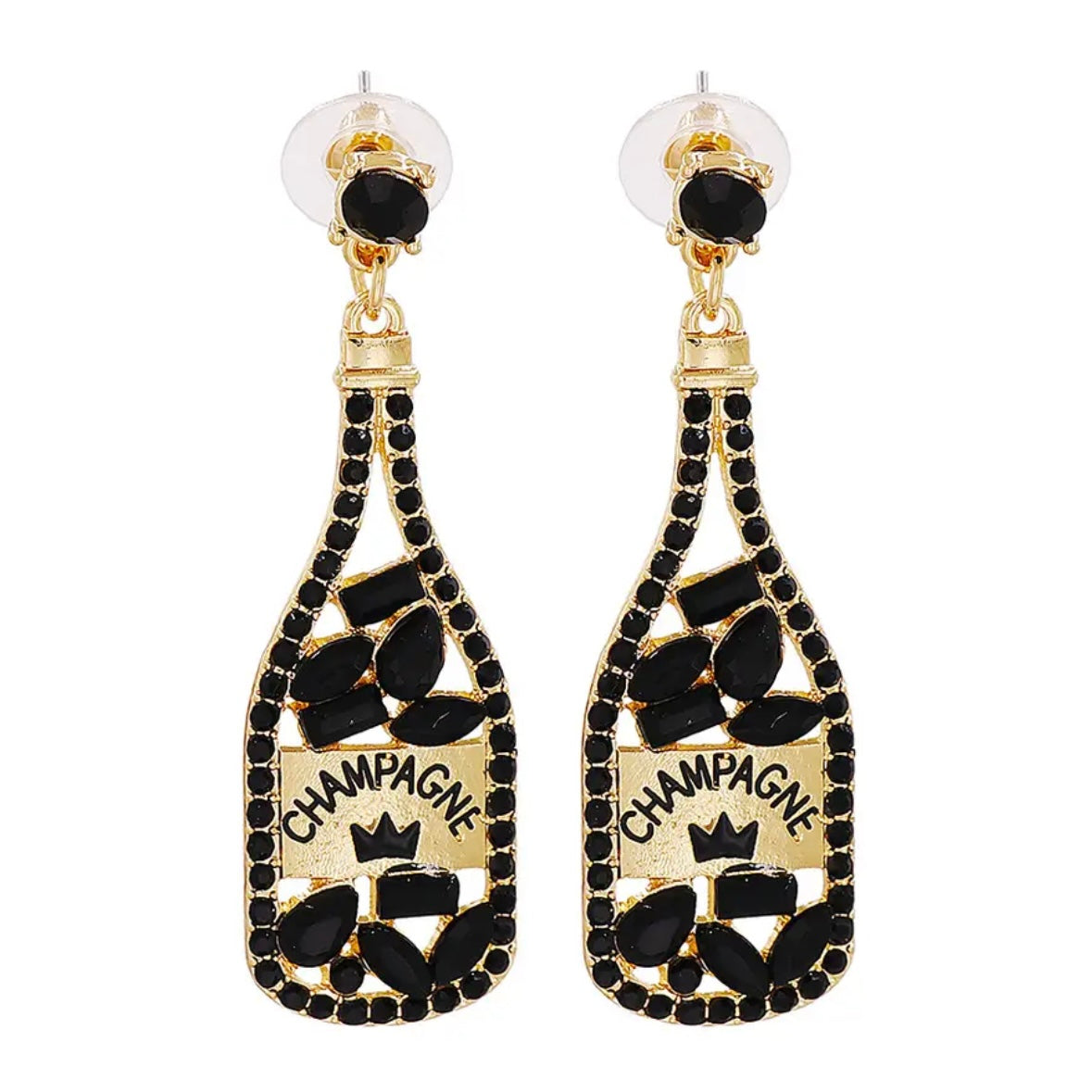 Pop the Bubbly with Champagne Earrings – Sparkle & Shine!