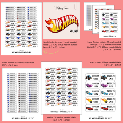 Back to School Personalized Character Labels – Waterproof & Customizable!